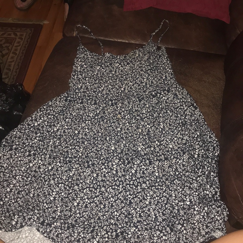 Summer dress blue floral